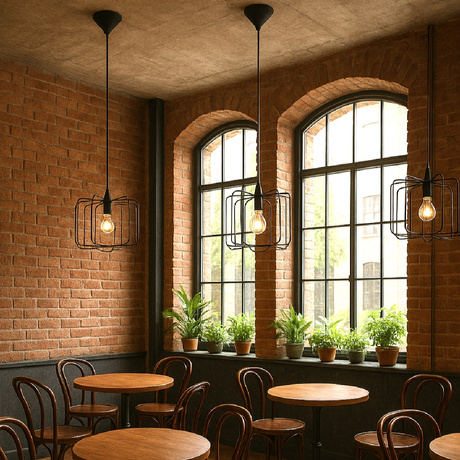 Lampe suspendue SKAAR noir