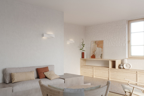 Applique en céramique SIGMA blanc + 1x ampoule LED E27 4000K Froid 7.5W 650lm