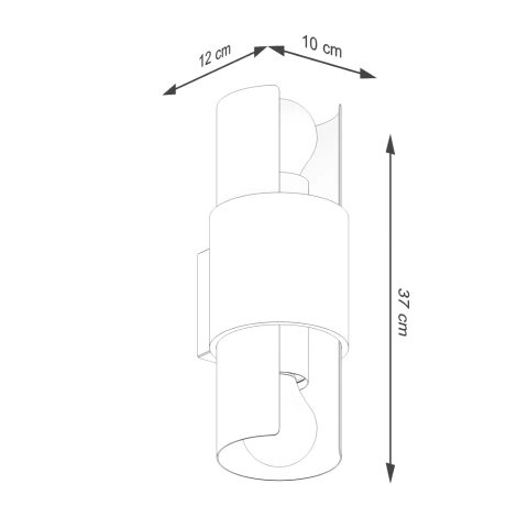 Applique FLASH 2 blanc
