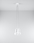 DIEGO 3 lampe suspendue blanche + 3x ampoule LED E27 3000K Warm 7,5W 620lm