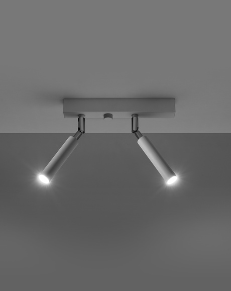 Plafond EYETECH 2 blanc + 2x ampoule LED G9 3000K Warm 4.5W 510lm