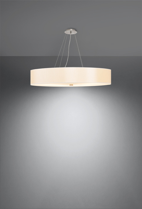 Lustre SKALA 90 blanc + 6x ampoule LED E27 4000K Froid 7.5W 650lm