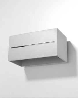 Applique LOBO MAXI gris + 2x ampoule LED G9 4000K Cold 4,5W 530lm