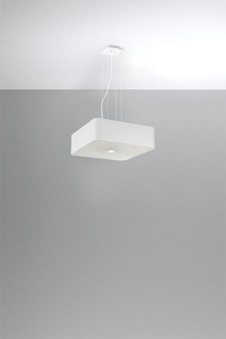 Lustre LOKKO 45 blanc + 5x ampoule LED E27 3000K Warm 7.5W 620lm