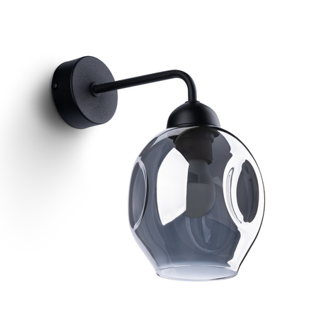 Applique FILLAN 1 noir + 1x ampoule LED E27 4000K Froid 7,5W 690lm