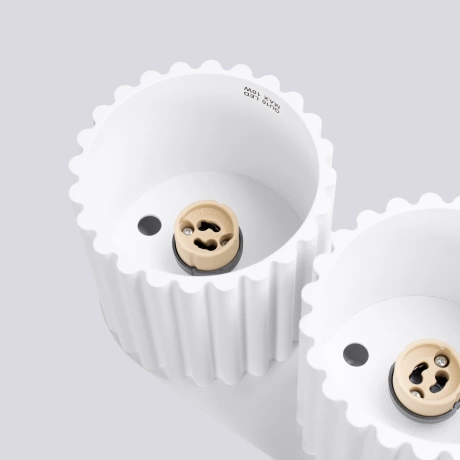 Plafonnier AURA 2 blanc GU10