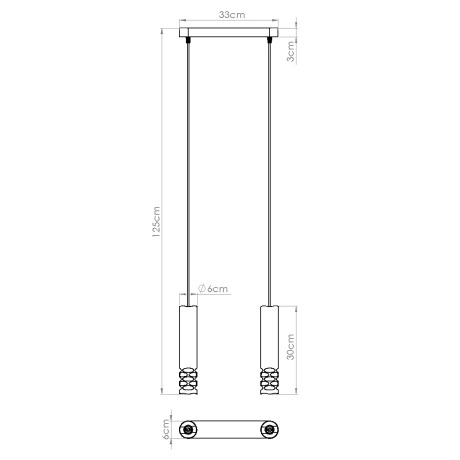Lampe suspendue LIRO 2 blanc