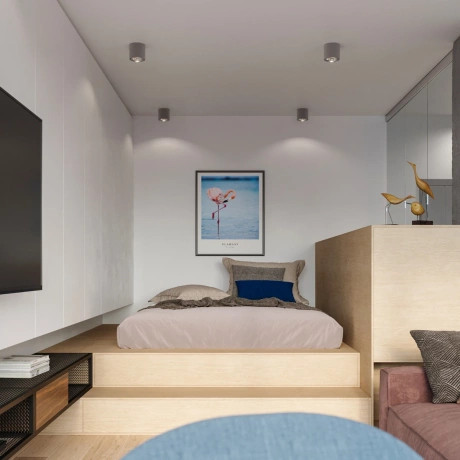 Plafonnier TIUBE gris