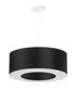 Lustre SATURNO 50 noir + 5x ampoule LED E27 4000K Froid 7.5W 650lm