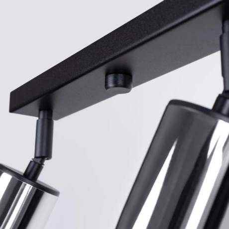 Plafonnier WINX 4L noir/chrome