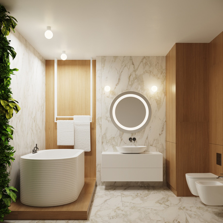 Plafonnier HALO blanc IP44