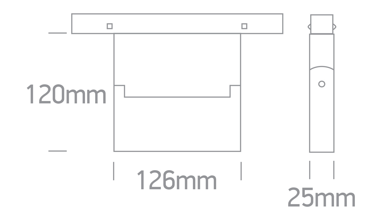 MILA 126 LED noires 3000K 10W 800lm