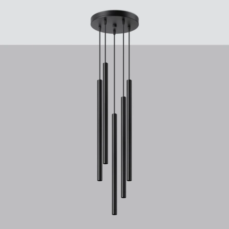 Lampe suspendue PASTELO 5P noir