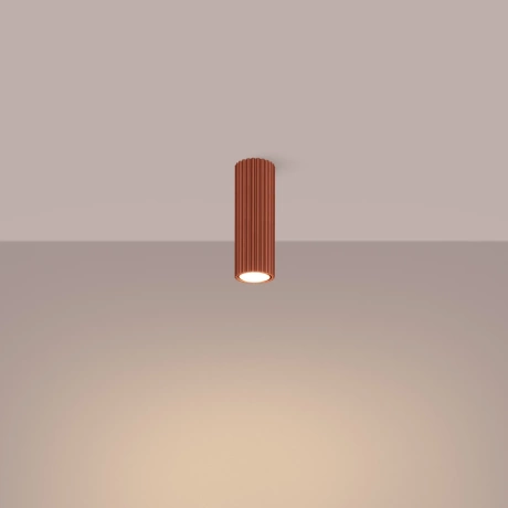 Plafonnier KARBON 20 rouge ocre