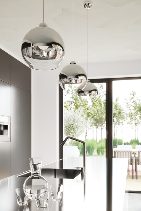 COSMO 25 lampe suspendue chromée + 1x ampoule LED E27 4000K Cold 7,5W 650lm