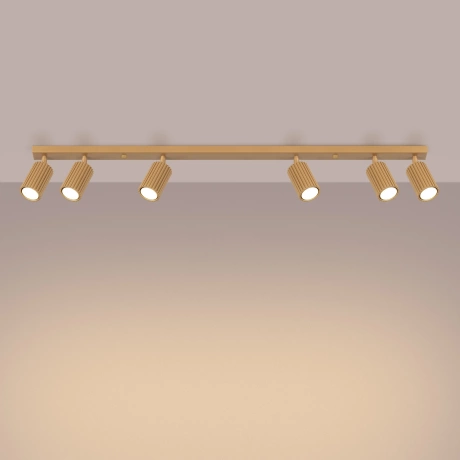 Plafonnier KARBON 6L or