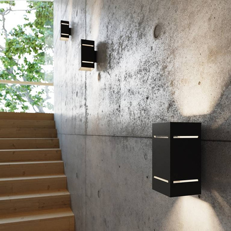 Applique BLOCCO noir + 1x ampoule LED G9 4000K Cold 4.5W 530lm