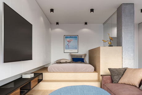 Plafond TIUBE noir + 1x ampoule LED GU10 AR111 3000K Warm 12W 800lm