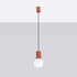 Lampe suspendue HALO 1 rouge ochra