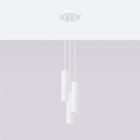 Lampe suspendue KARBON 3P blanc