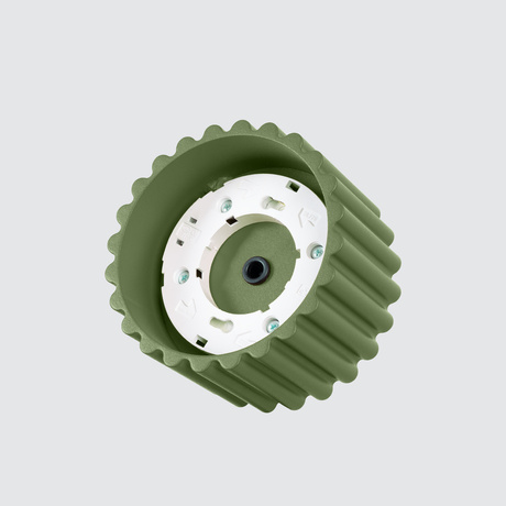 Plafonnier AURA 1 vert olive Gx53