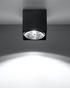Plafond BLAKE noir + 1x ampoule LED GU10 AR111 3000K Warm 12W 800lm