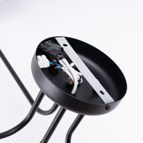 Lustre VECTOR 4 noir + 4X ampoule LED E27 3000K 7W 760lm