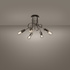 Lustre SUPEŁ 5 chromes + 5X ampoules LED E27 4000K Froid 7,5W 690lm