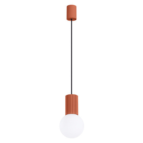 Lampe suspendue HALO 1 rouge ochra