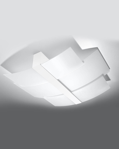 Plafond CELIA blanc + 3x ampoule LED E27 3000K Warm 7.5W 620lm