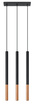 MOZAICA 3L lampe suspendue noir/cuivre + 3x ampoule LED G9 4000K Cold 4,5W 530lm