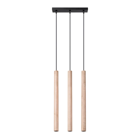 Lampe suspendue PASTELO 3L bois