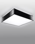Plafond HORUS 25 BLACK + 1x ampoule LED E27 3000K Warm 7.5W 620lm