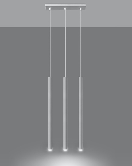 PASTELO 3 lampe suspendue blanche + 3x ampoule LED G9 3000K Warm 4,5W 510lm