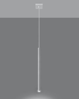 PASTELO 1 lampe suspendue blanche + 1x ampoule LED G9 4000K Cold 4,5W 530lm