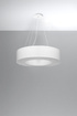 Lustre SATURNO 70 blanc + 6x ampoule LED E27 4000K Froid 7.5W 650lm