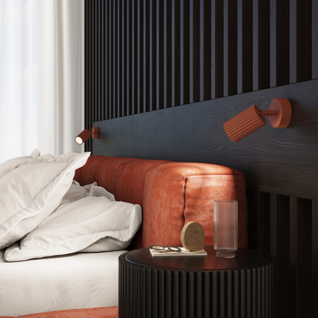 Plafonnier KARBON 40 rouge ocre