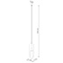 NICUS 1 lampe suspendue blanche + 1x ampoule LED E27 4000K froide 7,5W 690lm