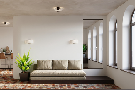 Plafond EMILIO + 2x ampoule LED E27 4000K Froid 7.5W 650lm