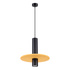 Lampe suspendue PELTA 1 noir/jaune