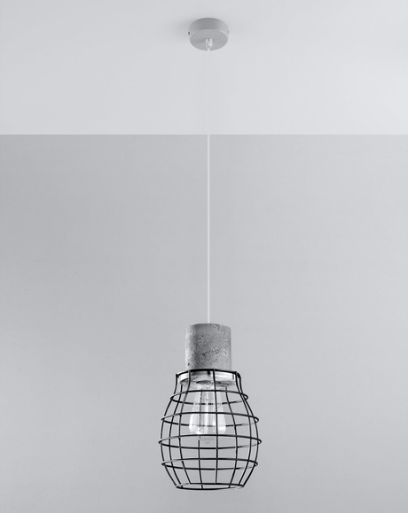 LUGO lampe suspendue + 1x ampoule LED E27 3000K Warm 7,5W 620lm