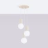 Lampe suspendue HALO 3P beige