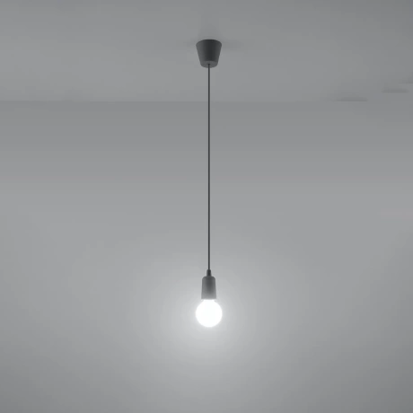 Lampe suspendue DIEGO 1 gris