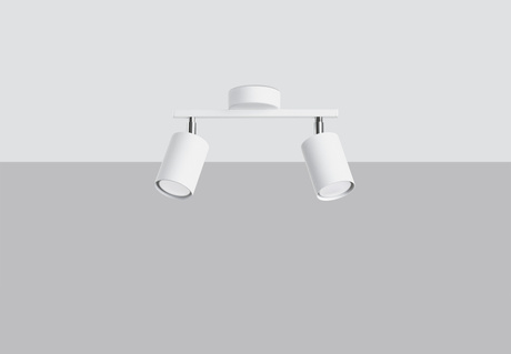 Plafond LEMMI 2 blanc + 2x ampoule LED GU-10 3000K Warm 7W 510lm