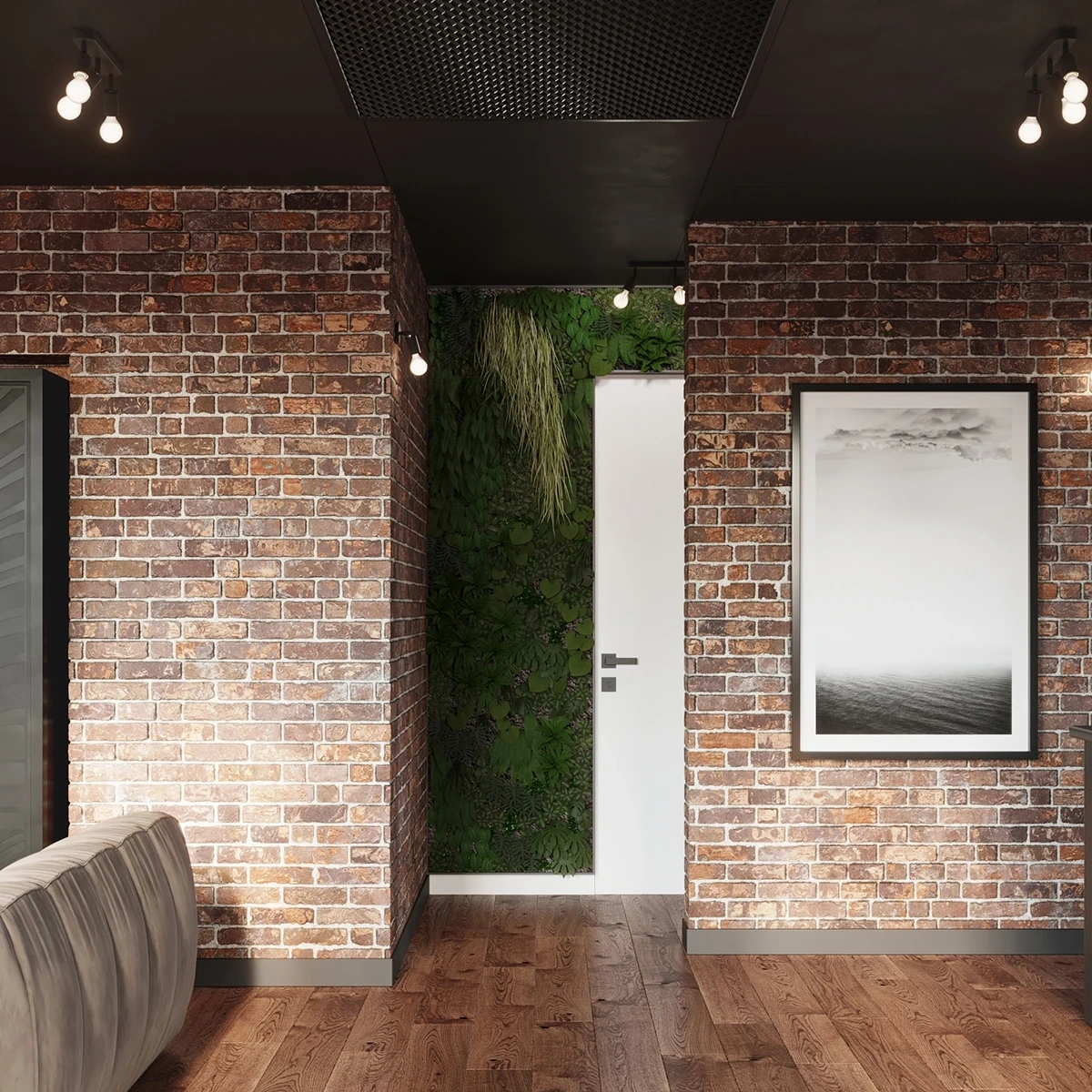 Applique FORNES 1 noir