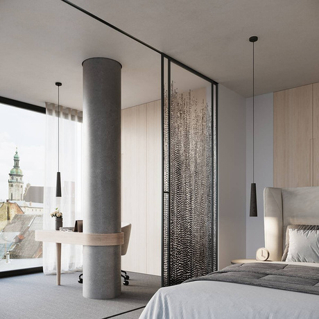 ELECTRA lampe suspendue en béton noir + 1x ampoule LED GU-10 3000K Warm 7W 510lm