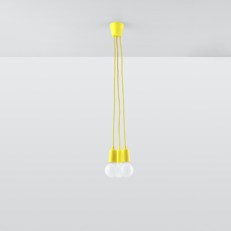 Lampe pendante DIEGO 3 jaune