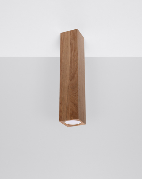 Plafond KEKE 30 chêne + 1x ampoule LED GU-10 4000K Froid 7W 630lm