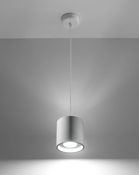 Lampe suspendue ORBIS 1 blanc + 1x ampoule LED GU-10 3000K Warm 7W 620lm