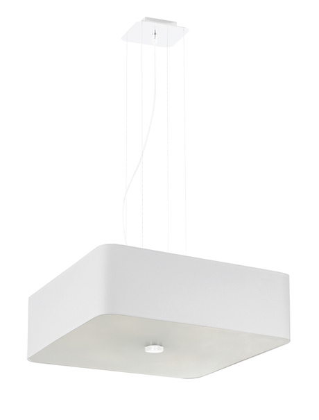 Lustre LOKKO 45 blanc + 5x ampoule LED E27 3000K Warm 7.5W 620lm